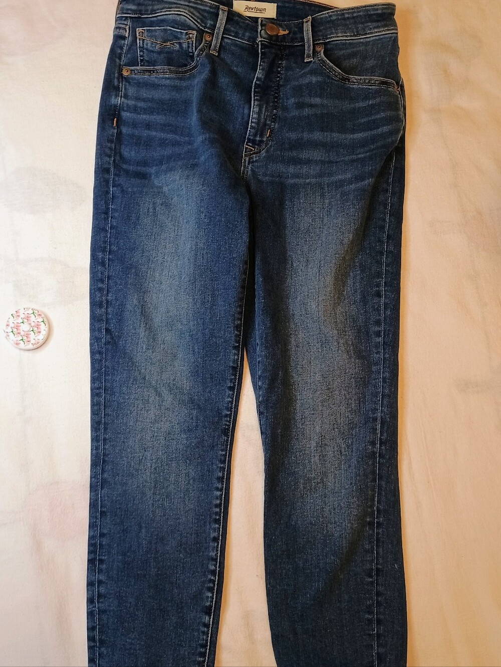 Revtown Girls High Rise Skinny Decade Denim Jeans 29 Ankle Some Stretch